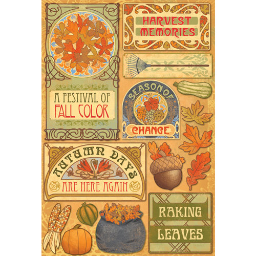 Karen Foster Design - Thanksgiving and Autumn Collection - Cardstock Stickers - Colors of Fall