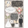 Karen Foster Design - Wedding Collection - Cardstock Stickers - The Happy Couple