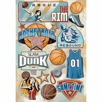 Karen Foster Design - Basketball Collection - Cardstock Stickers - Above The Rim
