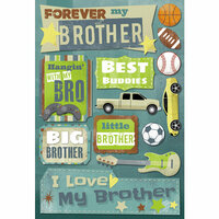 Karen Foster Design - Brothers Collection - Cardstock Stickers - Forever My Brother