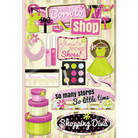 Karen Foster Design - Shopping Diva Collection - Cardstock Stickers - Born To Shop