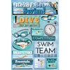 Karen Foster Design - Swimming Collection - Cardstock Stickers - Ready. Set. Swim.