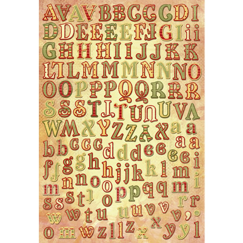 Karen Foster Design - Christmas Collection - Cardstock Stickers - Whimsy Alphabet