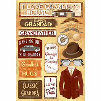 Karen Foster Design - Grandpa Collection - Cardstock Stickers - Classic Grandpa