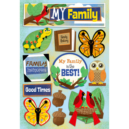 Karen Foster Design - Kid's Ancestry - Cardstock Stickers - My Family