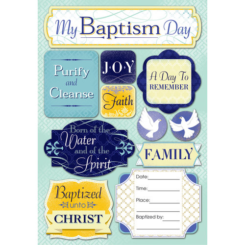 Karen Foster Design - Baptism Collection - Cardstock Stickers - My Baptism Day