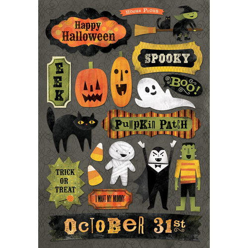 Karen Foster Design - Halloween Collection - Cardstock Stickers - Boo