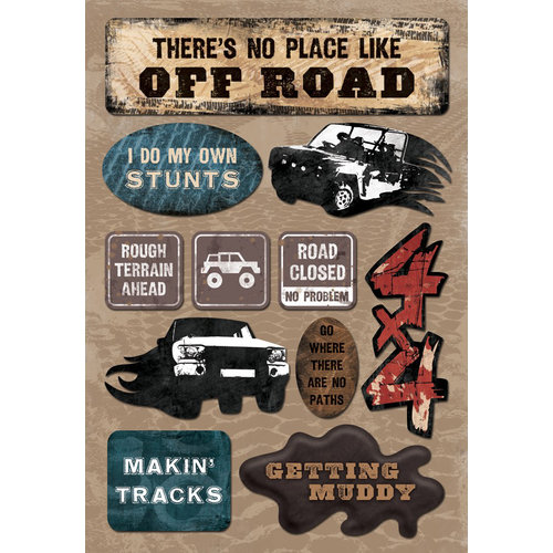 Karen Foster Design - Off Road Collection - Cardstock Stickers - Going Off Road