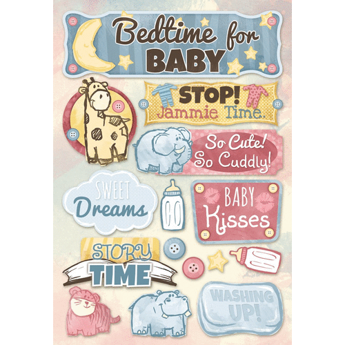Karen Foster Design - Cardstock Stickers - Bedtime for Baby