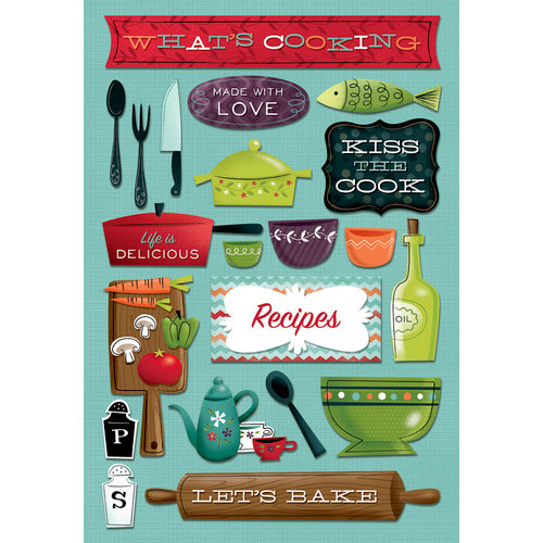 Karen Foster Design - Cardstock Stickers - What's Cooking