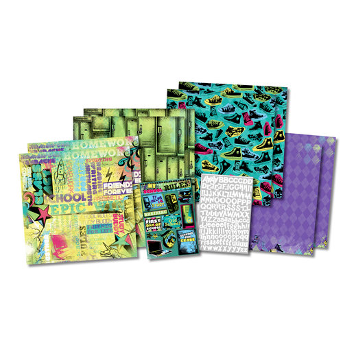 Karen Foster Design - School Collection - Scrapbook Kit - My School Rules