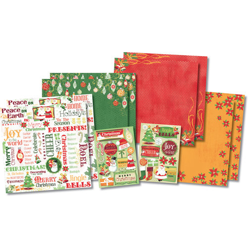Karen Foster Design - Christmas Collection - Scrapbook Kit - Celebrate Christmas