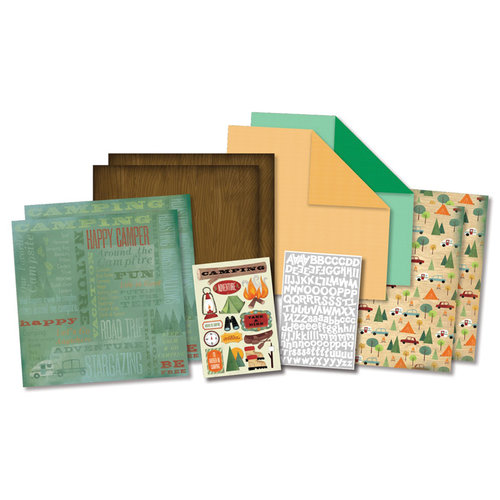 Karen Foster Design - Camping Collection - Scrapbook Kit - Camping Adventures