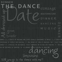 Karen Foster Patterned Paper - Dance Words, CLEARANCE