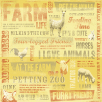 Karen Foster Design - Petting Zoo - Paper - Petting Zoo Collage, CLEARANCE