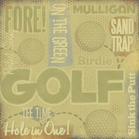 Karen Foster Design - Golf Collection - Paper - Golf Collage