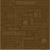 Karen Foster Design - Touchdown Collection - Patterned Paper - Brown Football Collage