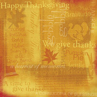 Karen Foster Design - Thanksgiving Collection - Patterned Paper - Thanksgiving Collage
