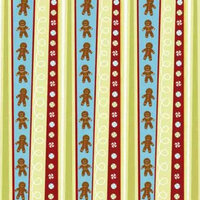 Karen Foster Design - Christmas Cooking Collection - 12 x 12 Paper - Christmas Cooking Stripes, CLEARANCE