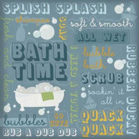 Karen Foster Design - Bath Time Collection - 12 x 12 Paper - Bath Time Collage