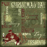 Karen Foster Design - Christmas Collection - 12 x 12 Paper - Present Collage