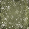 Karen Foster Design - Christmas Collection - 12 x 12 Paper - Green Snowflakes