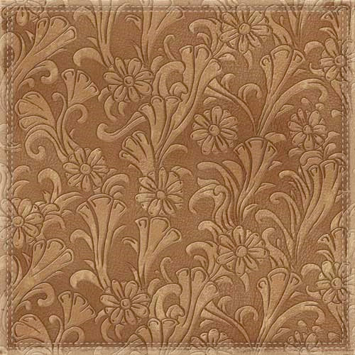 Karen Foster Design - Cowgirl Collection - 12 x 12 Paper - Saddle Leather