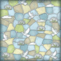 Karen Foster Design - Baptism Collection - 12 x 12 Paper - Stained Glass