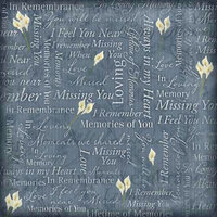 Karen Foster Design - In Memory Collection - 12 x 12 Paper - Remembrance Collage