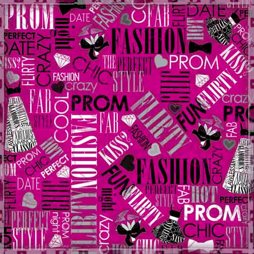 Karen Foster Design - Prom Collection - 12 x 12 Paper - Prom Chic Collage