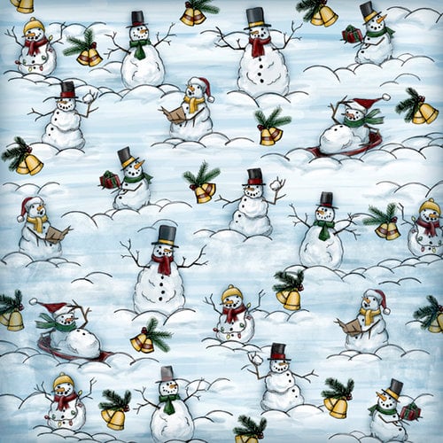 Karen Foster Design - Whimsical Christmas Collection - 12 x 12 Paper - Snow Much Fun