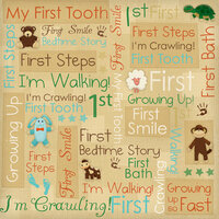 Karen Foster Design - Baby's First Collection - 12 x 12 Paper - Growing Up Collage