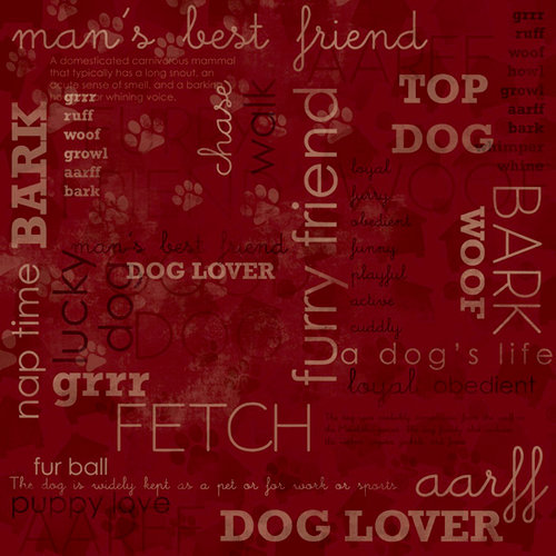 Karen Foster Design - Dog Collection - 12 x 12 Paper - Top Dog Collage