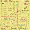 Karen Foster Design - Little Girl Collection - 12 x 12 Paper - Pretty Princess Collage
