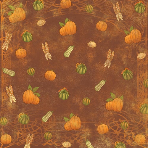 Karen Foster Design - Thanksgiving and Autumn Collection - 12 x 12 Paper - Bountiful Harvest
