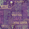 Karen Foster Design - Winery Collection - 12 x 12 Paper - Wine Lover Collage