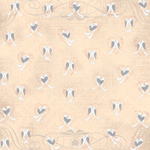 Karen Foster Design - Wedding Collection - 12 x 12 Paper - Lovebirds