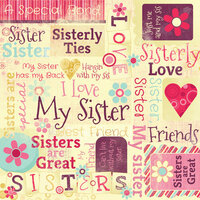 Karen Foster Design - Sisters Collection - 12 x 12 Paper - Sisters Are Special Collage