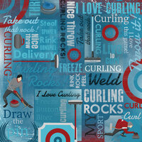 Karen Foster Design - Curling Collection - 12 x 12 Paper - Curling Collage