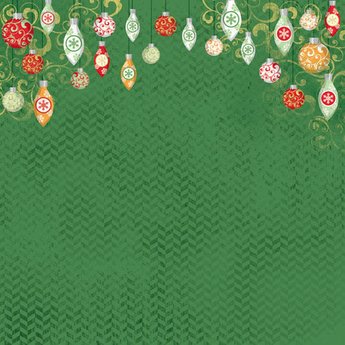 Karen Foster Design - Christmas Collection - 12 x 12 Paper - Ornaments