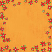 Karen Foster Design - Christmas Collection - 12 x 12 Paper - Poinsettias