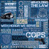 Karen Foster Design - Police Collection - 12 x 12 Paper - Law Enforcement Collage