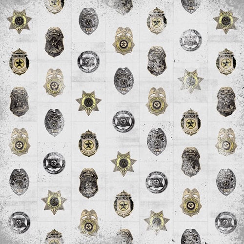 Karen Foster Design - Police Collection - 12 x 12 Paper - Police Badges