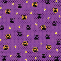 Karen Foster Design - Halloween Collection - 12 x 12 Paper - Scary Cats