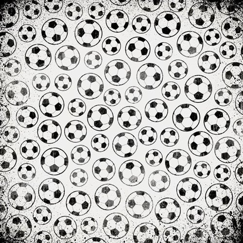 Karen Foster Design - Soccer Collection - 12 x 12 Paper - Official Soccer Balls