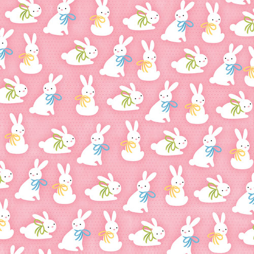 Karen Foster Design - Easter Collection - 12 x 12 Paper - Funny Bunny