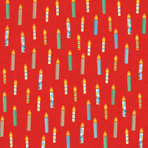 Karen Foster Design - Birthday Collection - 12 x 12 Paper - Birthday Candles