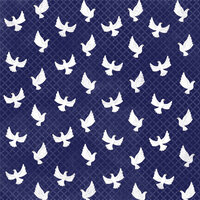 Karen Foster Design - Baptism Collection -12 x 12 Paper - Peaceful Doves