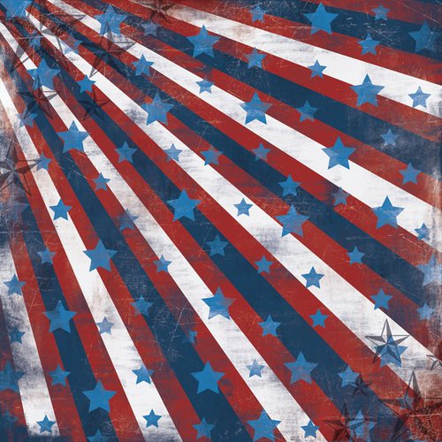 Karen Foster Design - Patriotic Collection - 12 x 12 Paper - Stars and Stripes Forever