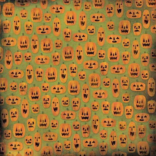 Karen Foster Design - Halloween Collection - 12 x 12 Paper - So Many Pumpkins